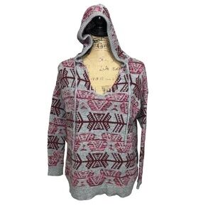 AMERICAN Eagle Outfitters Tribal Aztec Boho Super Soft Boho Sweater Hoodie